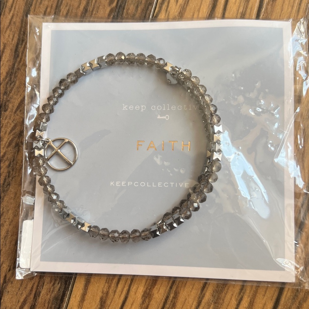 Keep Collective Faith Wrap Bracelet with cross